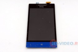 Дисплей с тачскрином HTC 8S синий