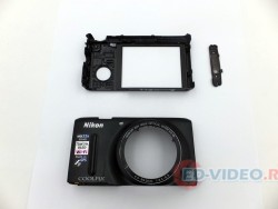 Корпус на фотоаппарат Nikon Coolpix S9500 (цвет черный) разборка