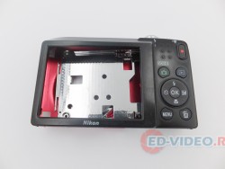 Корпус для цифрового фотоаппарата Nikon CoolPix S2900 (цвет Красный) (разборка)