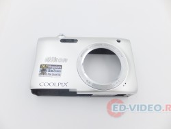 Корпус для цифрового фотоаппарата Nikon CoolPix S2900 (цвет Серебристый) (разборка)