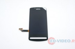 Дисплей с тачскрином Nokia Lumia 700 черный