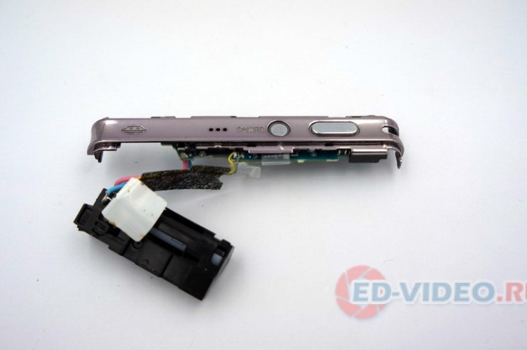 Вспышка в сборе на Sony DSC-W120 (разборка)