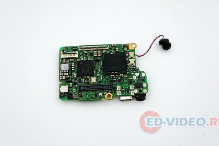 Плата системная в сборе с разъёмом карты памяти на Canon Digital Ixus 900 (разборка)